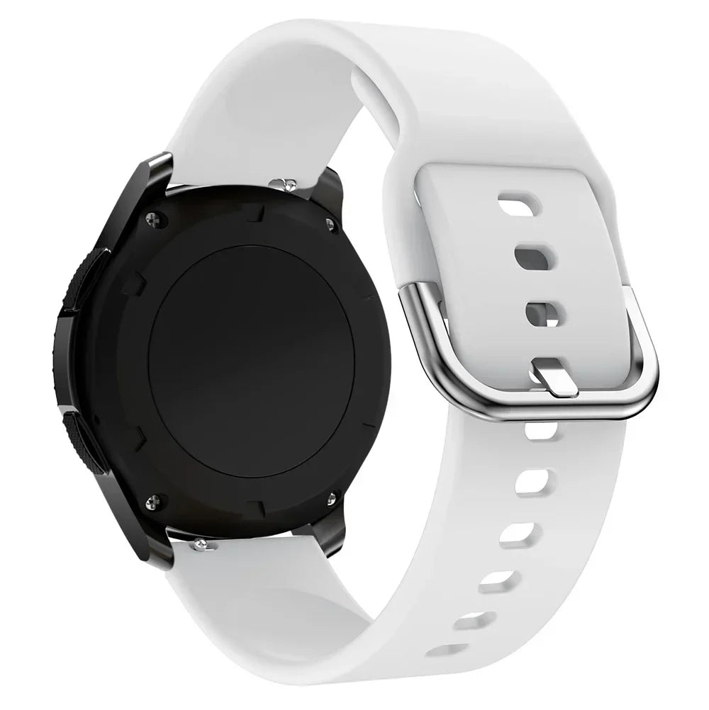 Sportliches 20/22mm Silikonarmband – Komfort - Halt für Amazfit - Galaxy Watch