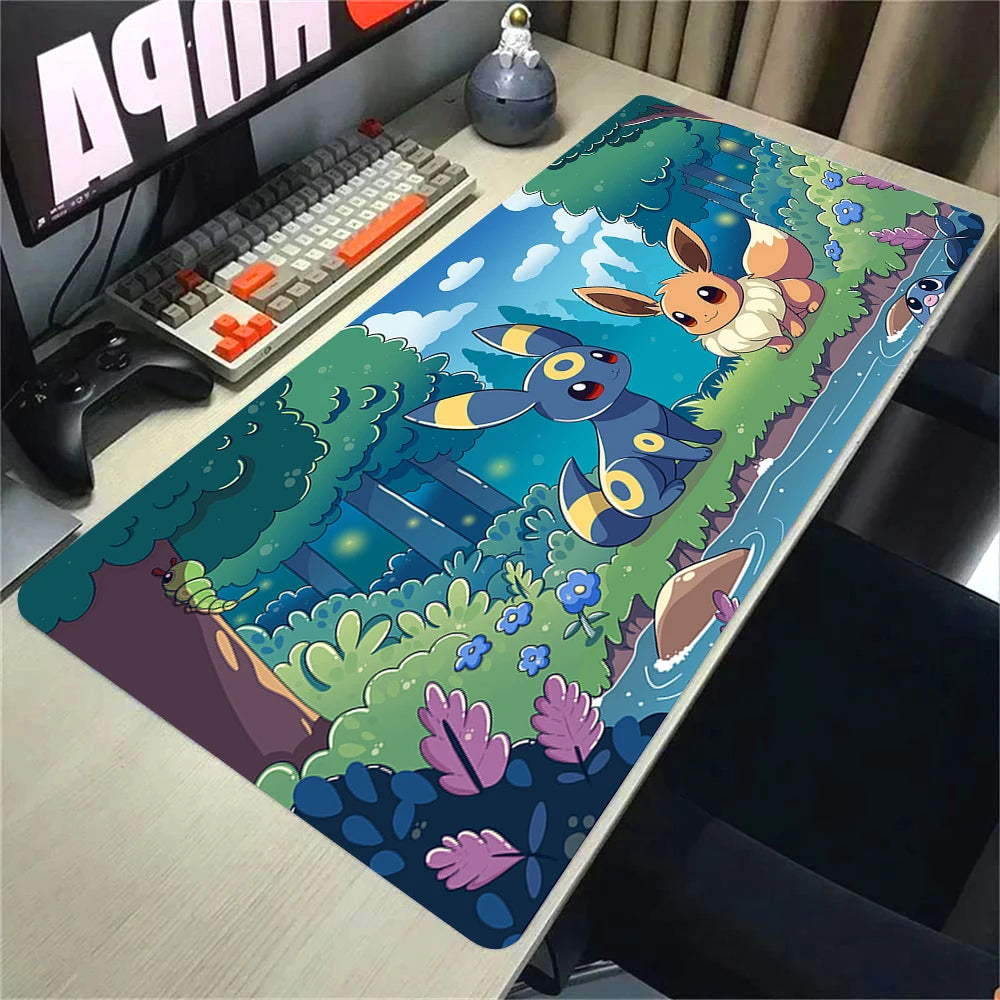 Großes Gaming Mauspad 900x400mm XXL Anti-Rutsch Anime Motiv Schreibtisch