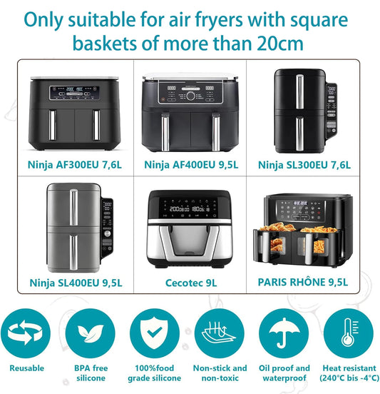 Silikonform für Cecotec Ninja Foodi Max Dual Zone 9 Liter Luftfritteuse