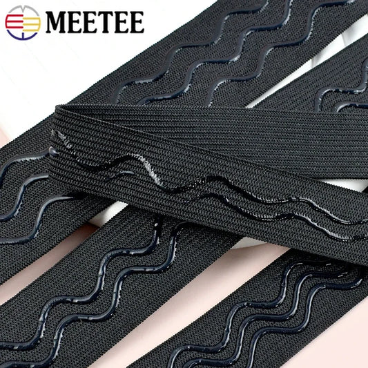 Elastische Silikonbänder 2-10m 20-40mm für Yoga und Sportswear