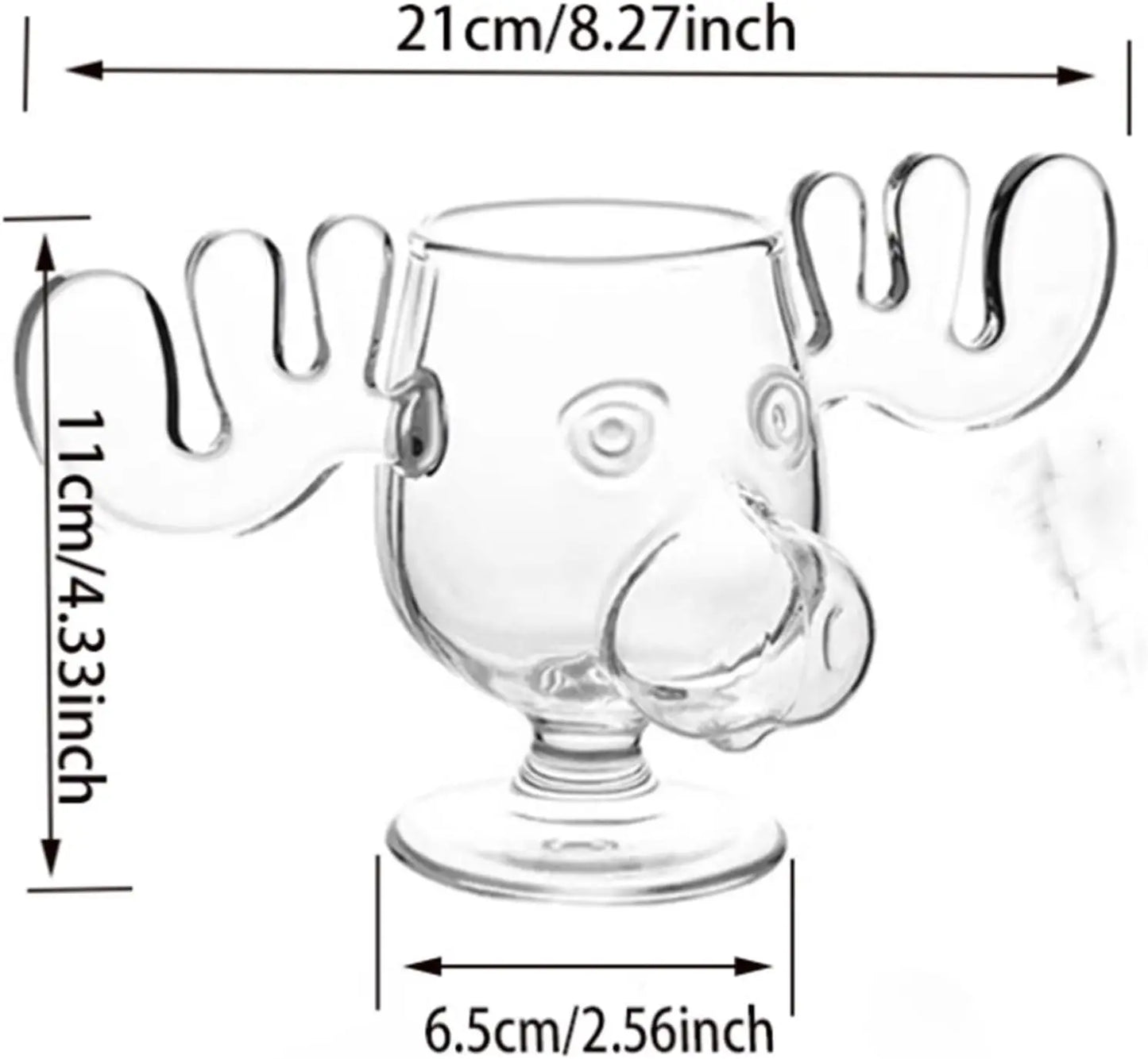 8 oz 240 ml Weihnachts-Elch Becher mit Katze Löffel für Festtage