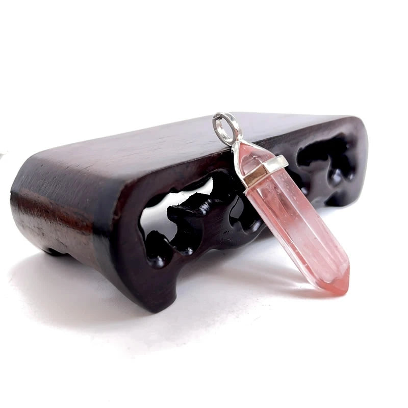 Naturstein Sechseck Stabanhänger – DIY Schmuck, Amethyst, Tigerauge Mix