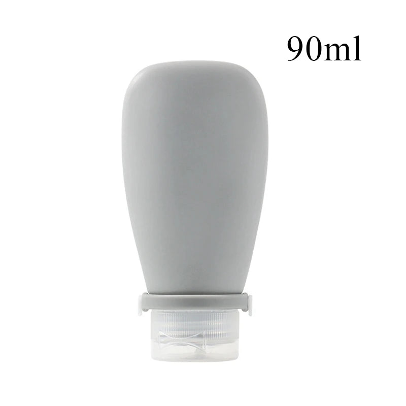 Auslaufsichere Silikon-Reiseflasche 30-90ml – flexibel, nachfüllbar - kompakt