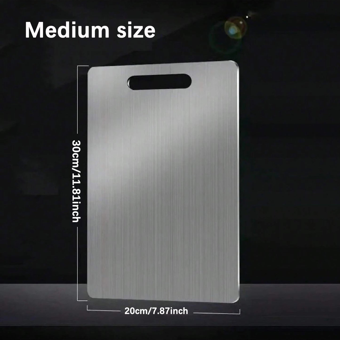 Verdicktes Edelstahl Schneidebrett 3er Set antibakteriell Küche