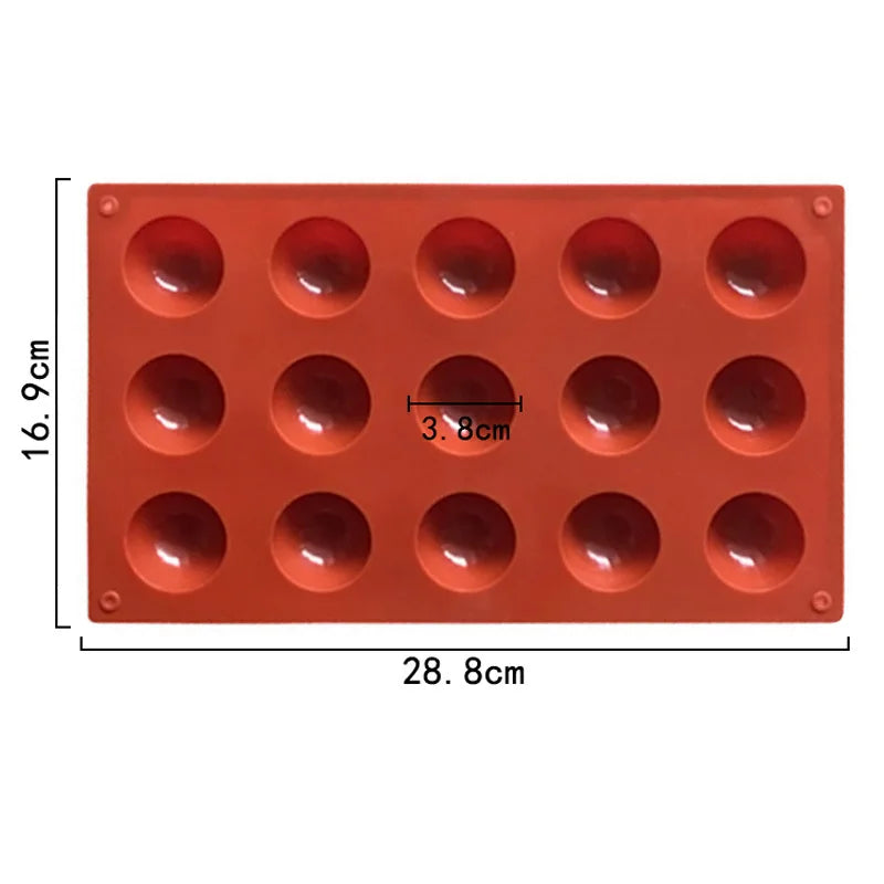 Halbkugel Silikonform zum Backen von Pralinen Mousse Kuchen 3D