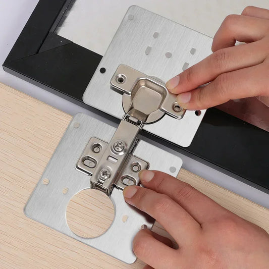 Edelstahl Scharnier Reparaturplatte für Schränke und Türen