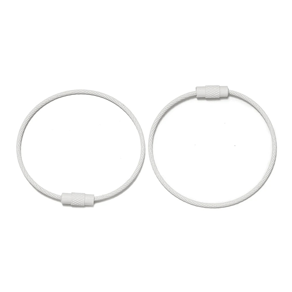 50mm 10er Set Eisen Schlüsselringe Bunte Schlüsselbund Ringe DIY