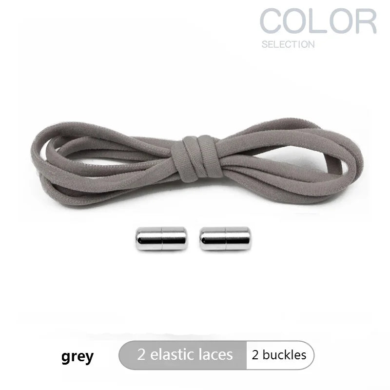 4er Set elastische 100cm Schnürsenkel ohne Binden mit Metallverschluss