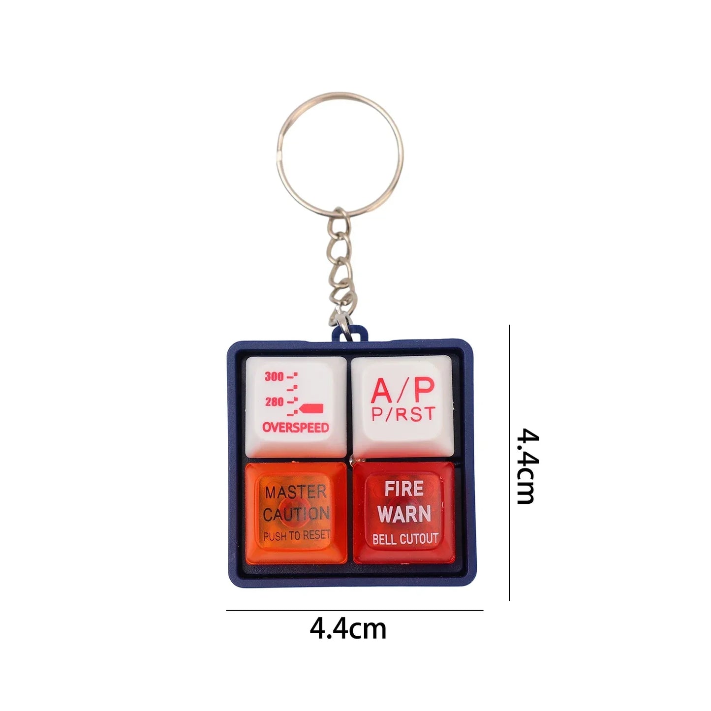 Tragbarer Flugzeug Notfall Sound Simulator Schlüsselanhänger mit Alarm