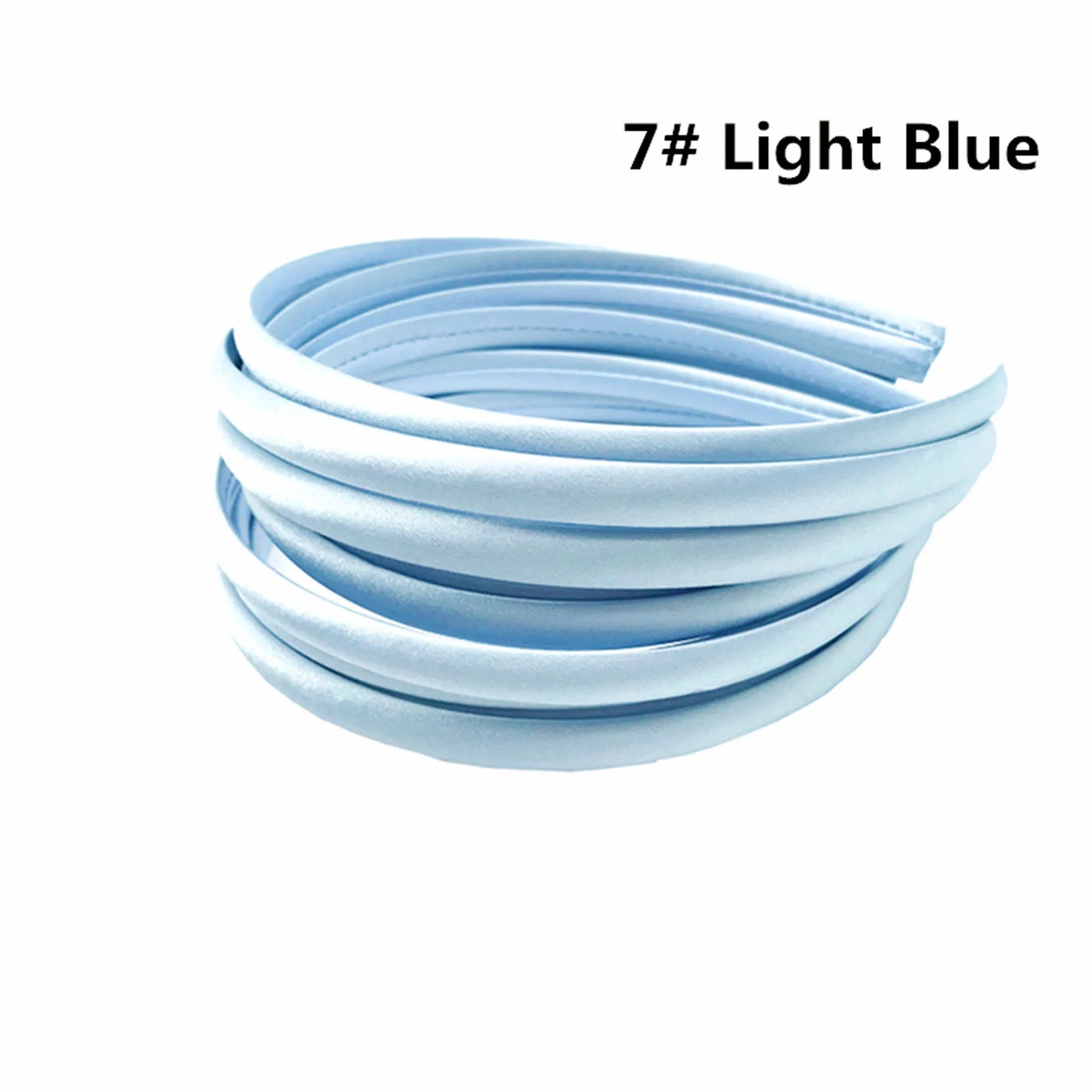 Stoffbezogenes Haarband 1 cm Breite Unisex 10/60 Stück bunte Farben
