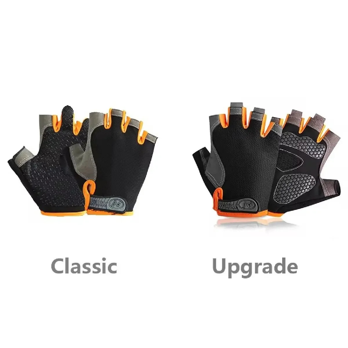 Atmungsaktive Anti-Rutsch Fitness- - Fahrradhandschuhe Halb Finger, 8 Farben