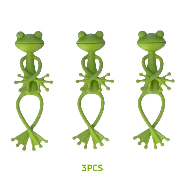 Flexibler Frosch Kabelbinder wiederverwendbar Garten Pflanzenstütze verstellbar