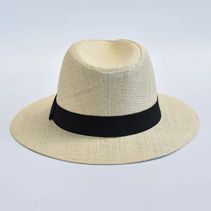 Leicht - Stylisch: Unisex Panama Strohhut mit UV-Schutz für Sommer - Strand