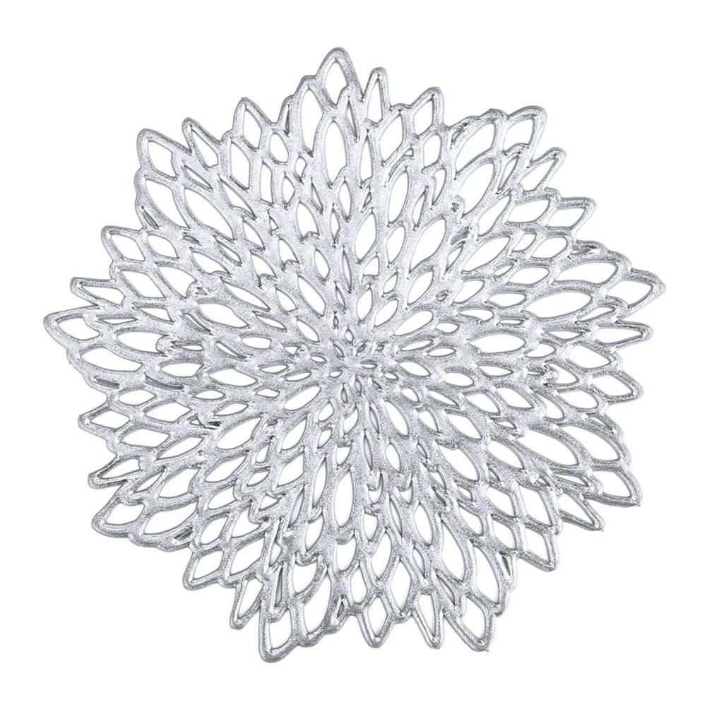 Hohl Vinyl Blumen Tischsets Untersetzer 10/38cm Küche Hochzeit Deko