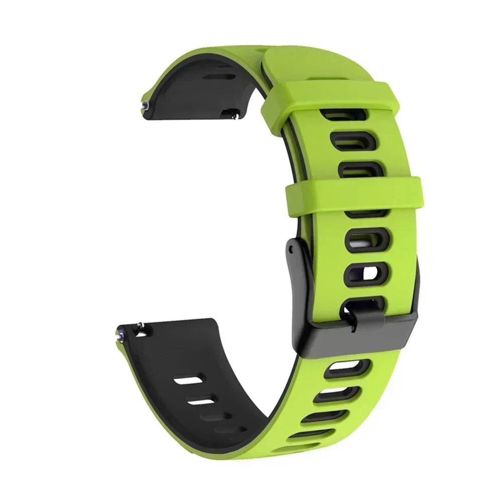 Flexibles Silikon-Sportarmband 20/22 mm – Komfort - Halt für Garmin - Co.