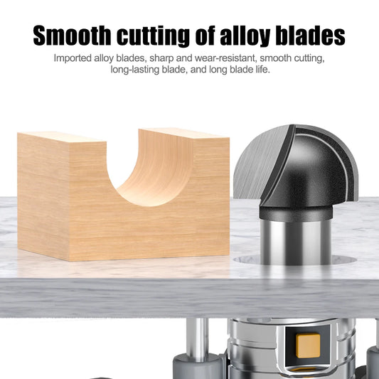 Halbrunder Schlitzfräser mit rundem Boden für präzise Gravuren