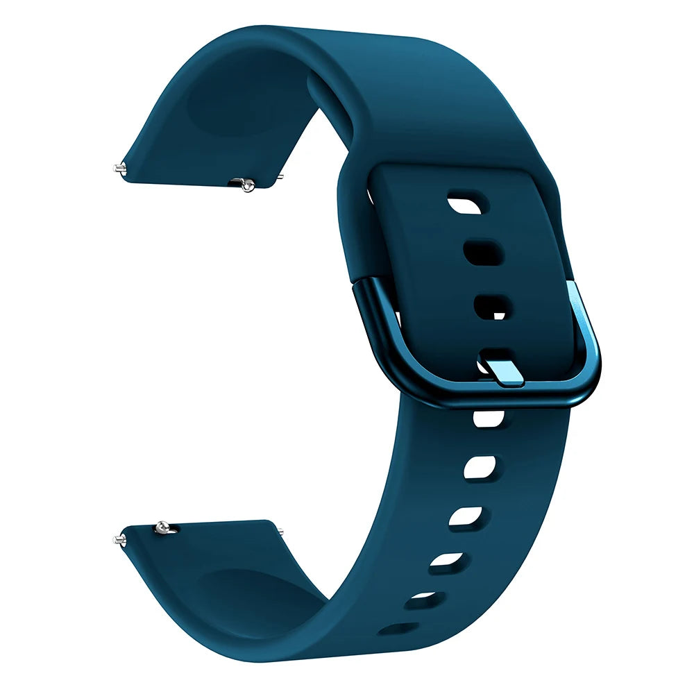 20 mm Silikonarmband kompatibel mit diversen Smartwatches komfortabel