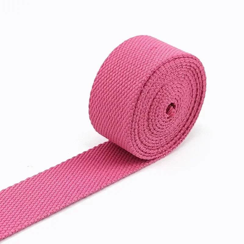 5M Polyester Baumwoll Gurtband 2mm dick für Rucksack Gürtel Kleidung 20-50mm breit