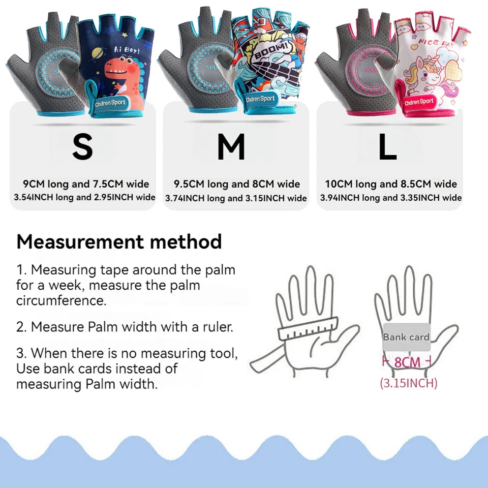 Sicherer Halt - Komfort: Kinderhandschuhe mit rutschfester Polsterung, 3 Designs