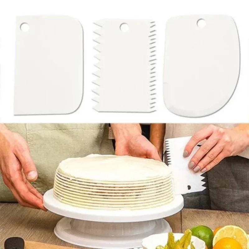 Backen & Dekorieren: 3-teiliges Set für Kuchen, Teig & Gebäck