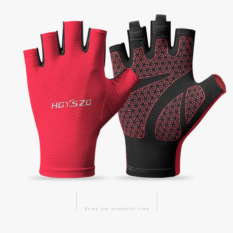 Maximaler Schutz - Flexibilität: Unisex fingerlose stoßfeste Handschuhe sommerleicht