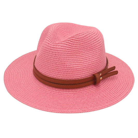 Leichter Damen Strohhut mit breiter Krempe – Sommerlicher Sonnenschutz