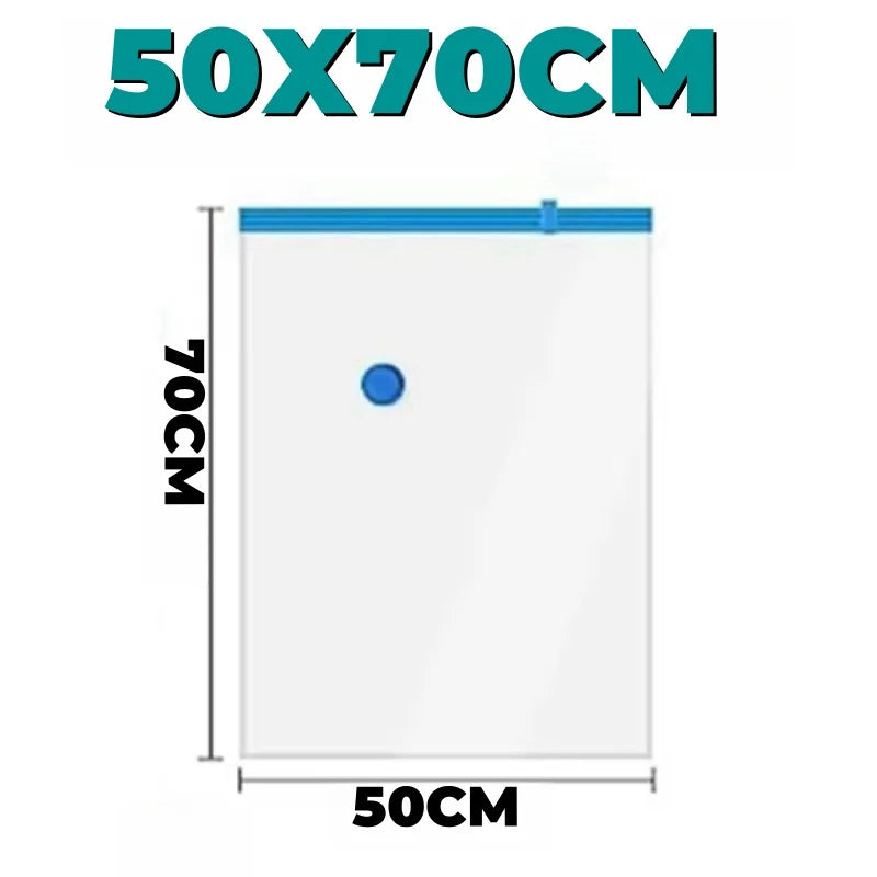 Platzsparende Vakuum Kompressionsbeutel für Kleidung und Reisen