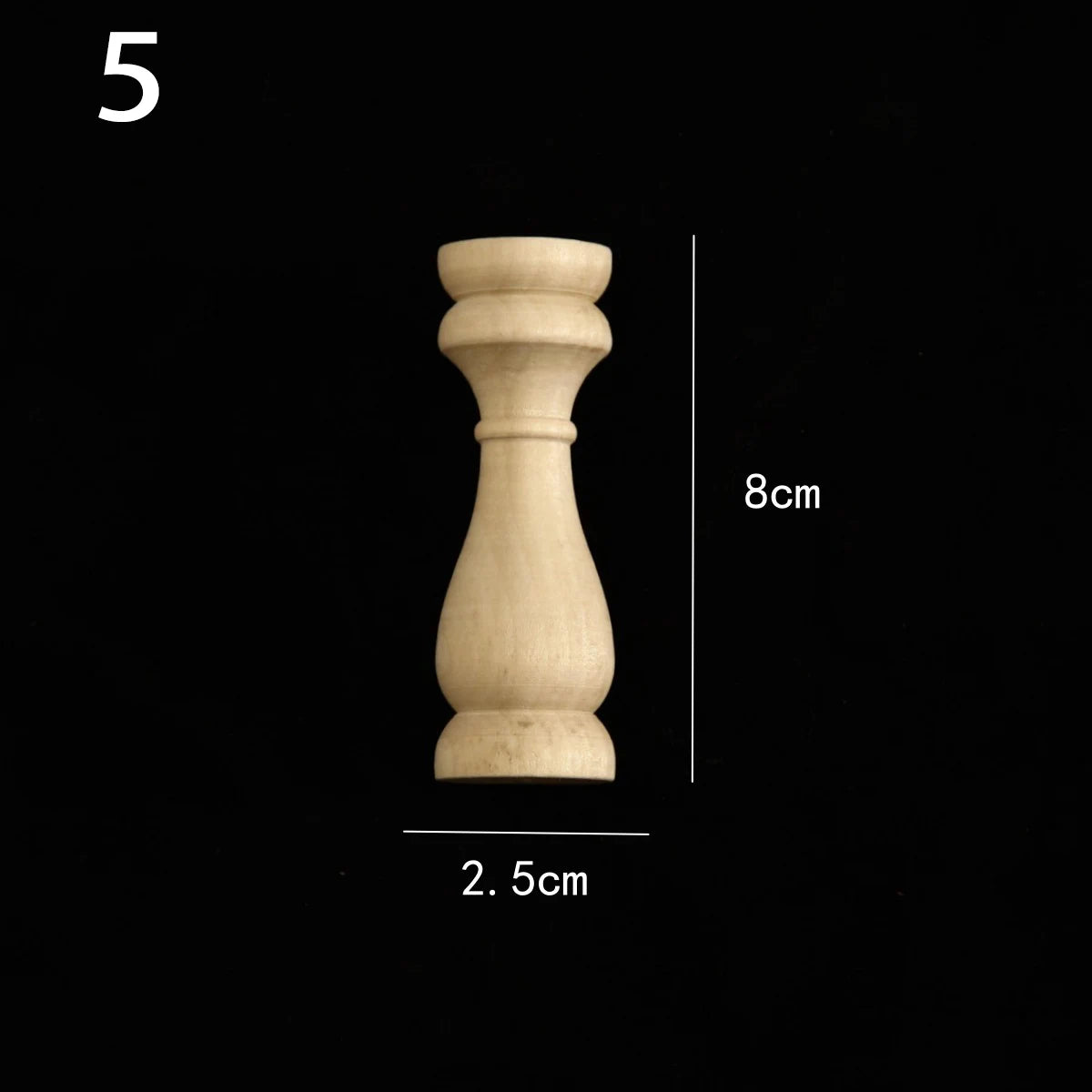Holzapplikation Spindel Säule Dekoration für Möbel und Heim