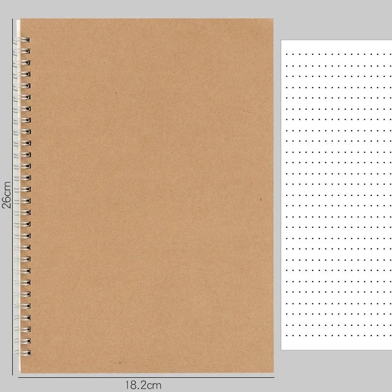 Notizbuch A4 A5 A6 mit Spiralbindung für Schule und Bürobedarf