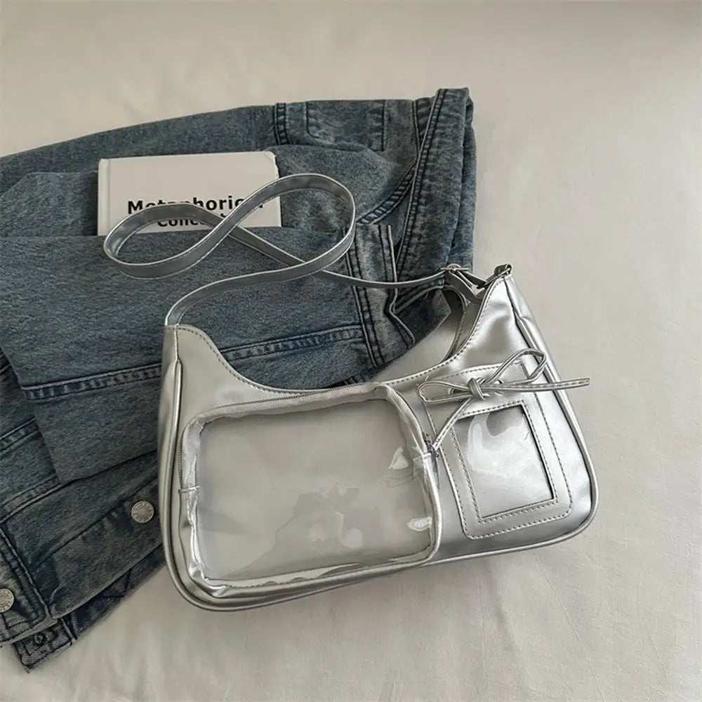 Y2K Harajuku Umhängetasche transparente Ita Tasche Unisex Polyester