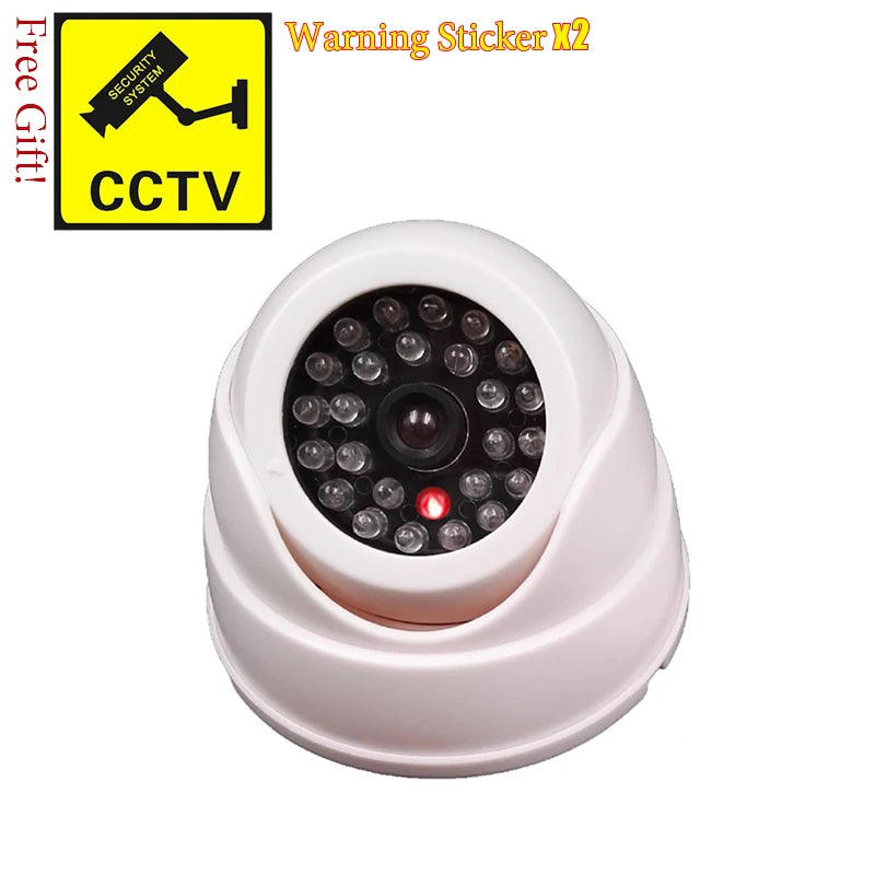 Realistische schwarze Dummy CCTV-Kamera mit blinkender LED – Abschreckung pur