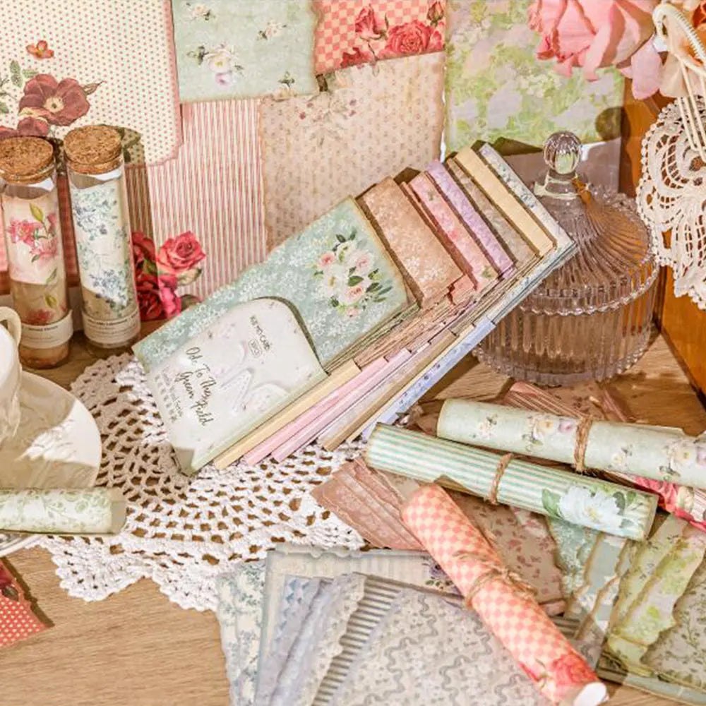 30 Blatt Vintage Scrapbook-Papier für DIY Basteln und Journaling