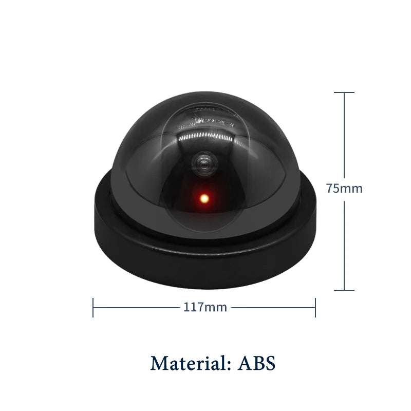 Realistische schwarze Dummy CCTV-Kamera mit blinkender LED – Abschreckung pur