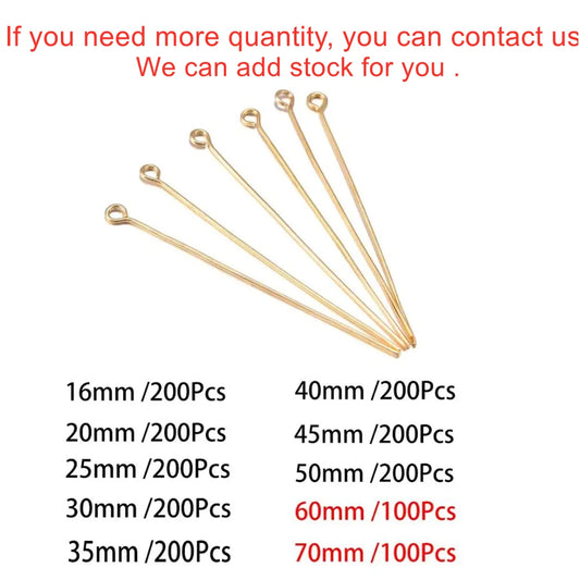 Kupfer Kopfstifte für DIY Schmuck in verschiedenen Varianten