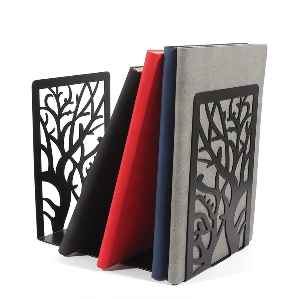 Dekorative Buchstützen mit Baum-Schatten Motiv für Schreibtisch