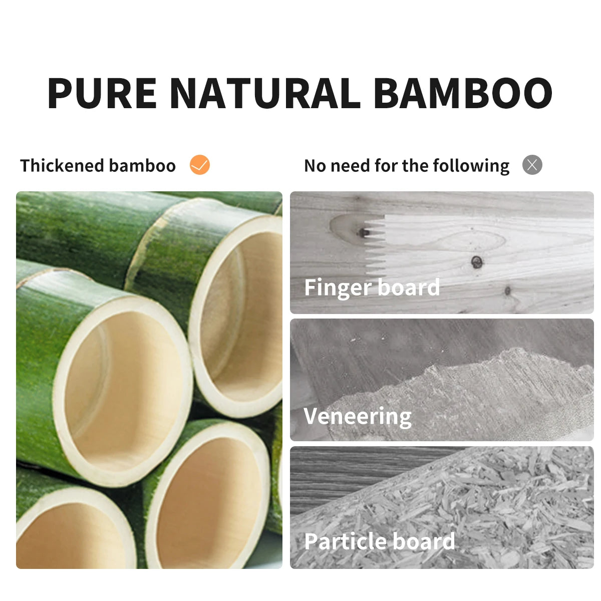 Platzsparendes multifunktionales Gewürzregal aus Bambus