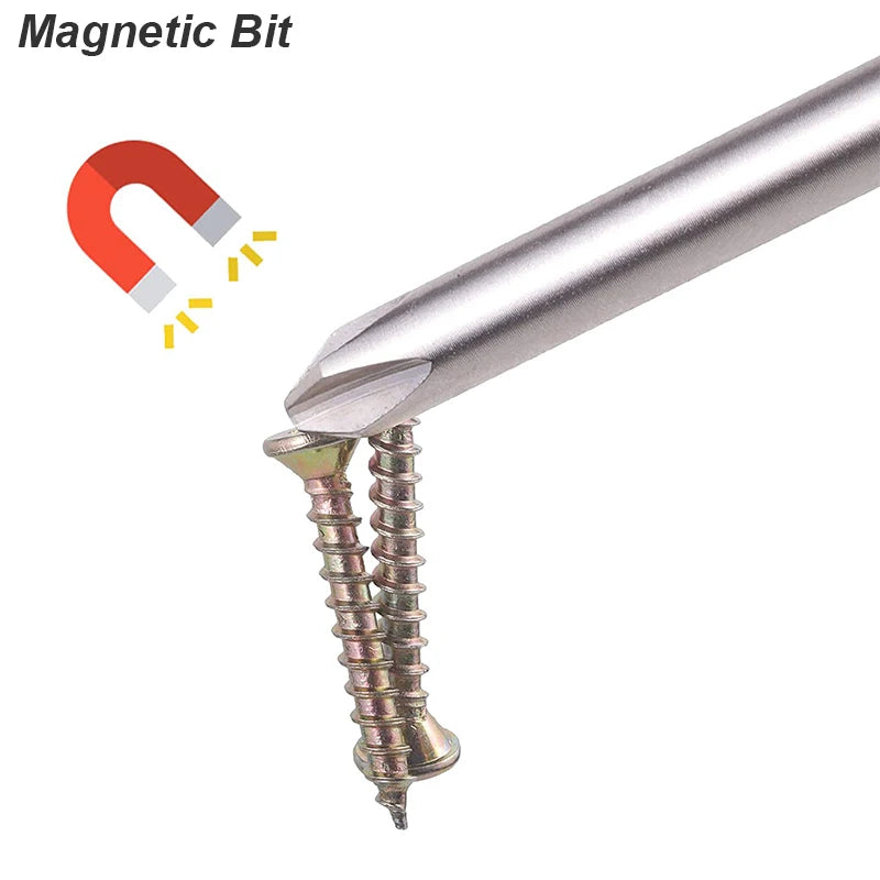 Lange magnetische Schraubendreher Bits Set 1/4 Zoll Sechskantschaft
