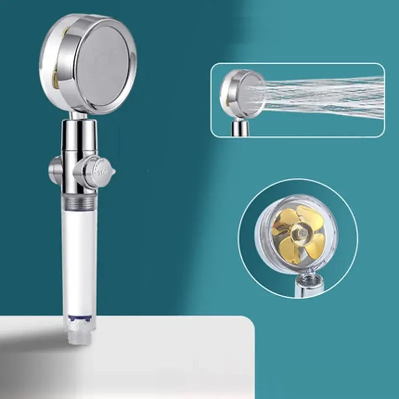 Hochdruck Duschkopf aus ABS mit 360° Rotation - Wassersparfunktion