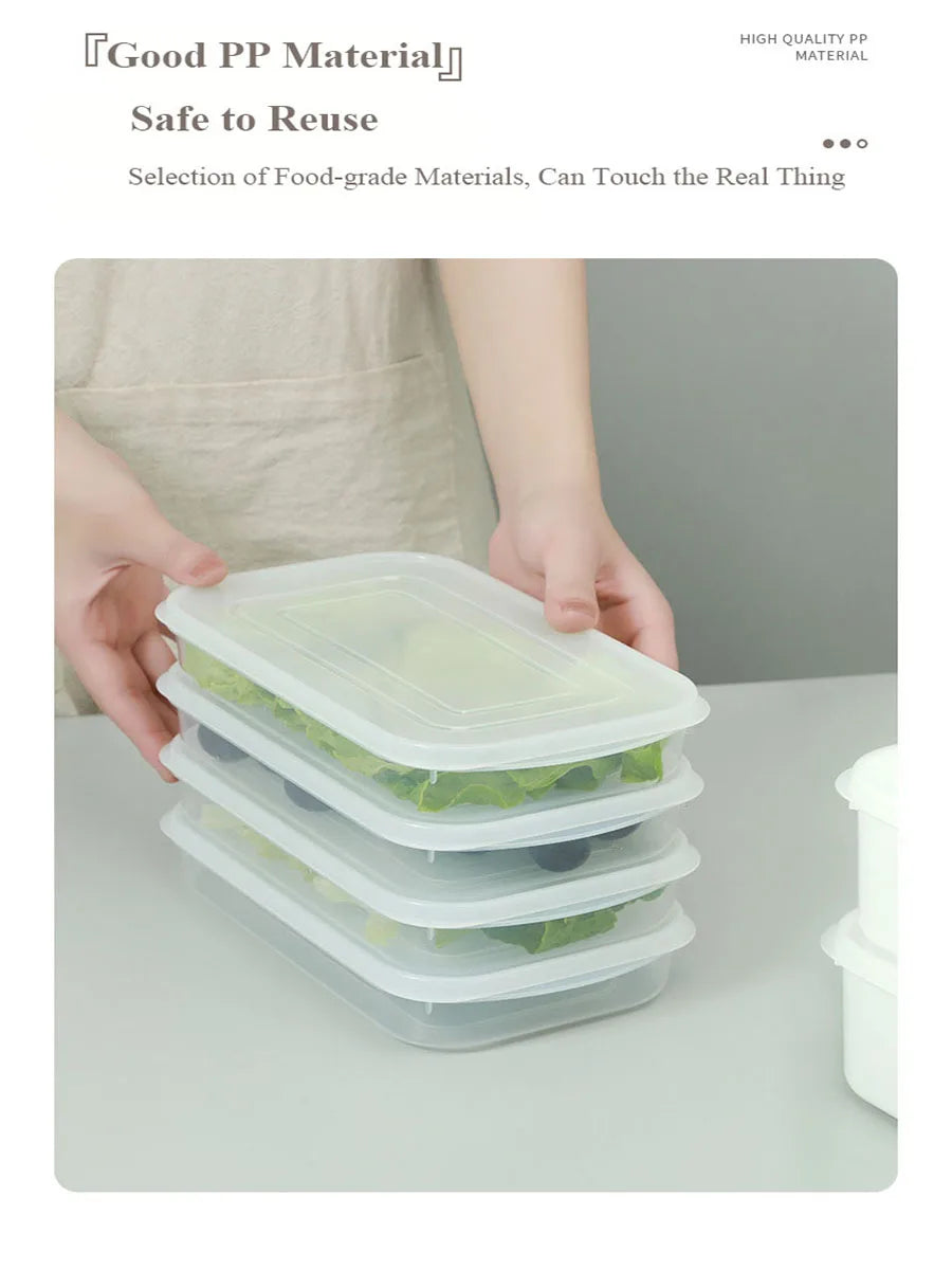 Lebensmittel Frischegarantie: Transparenter Crisper Container 350-1600ml