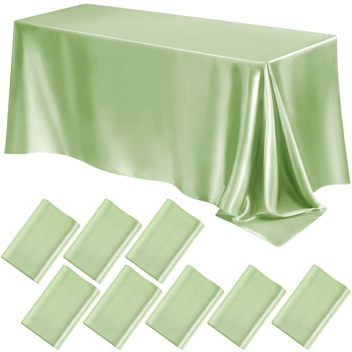 Rechteckige Hochzeitssatin Tischdecke Große Glatte Satin Tischdecke Für Feiern