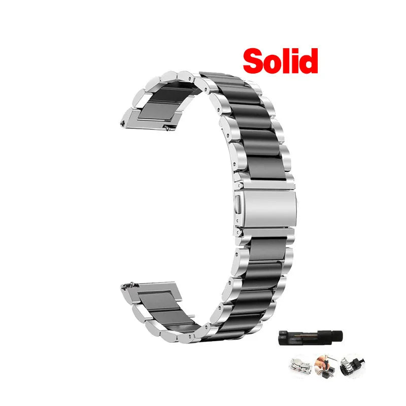 Edelstahl Uhrenarmband 20mm 22mm für Smartwatches & Classic Uhren Unisex
