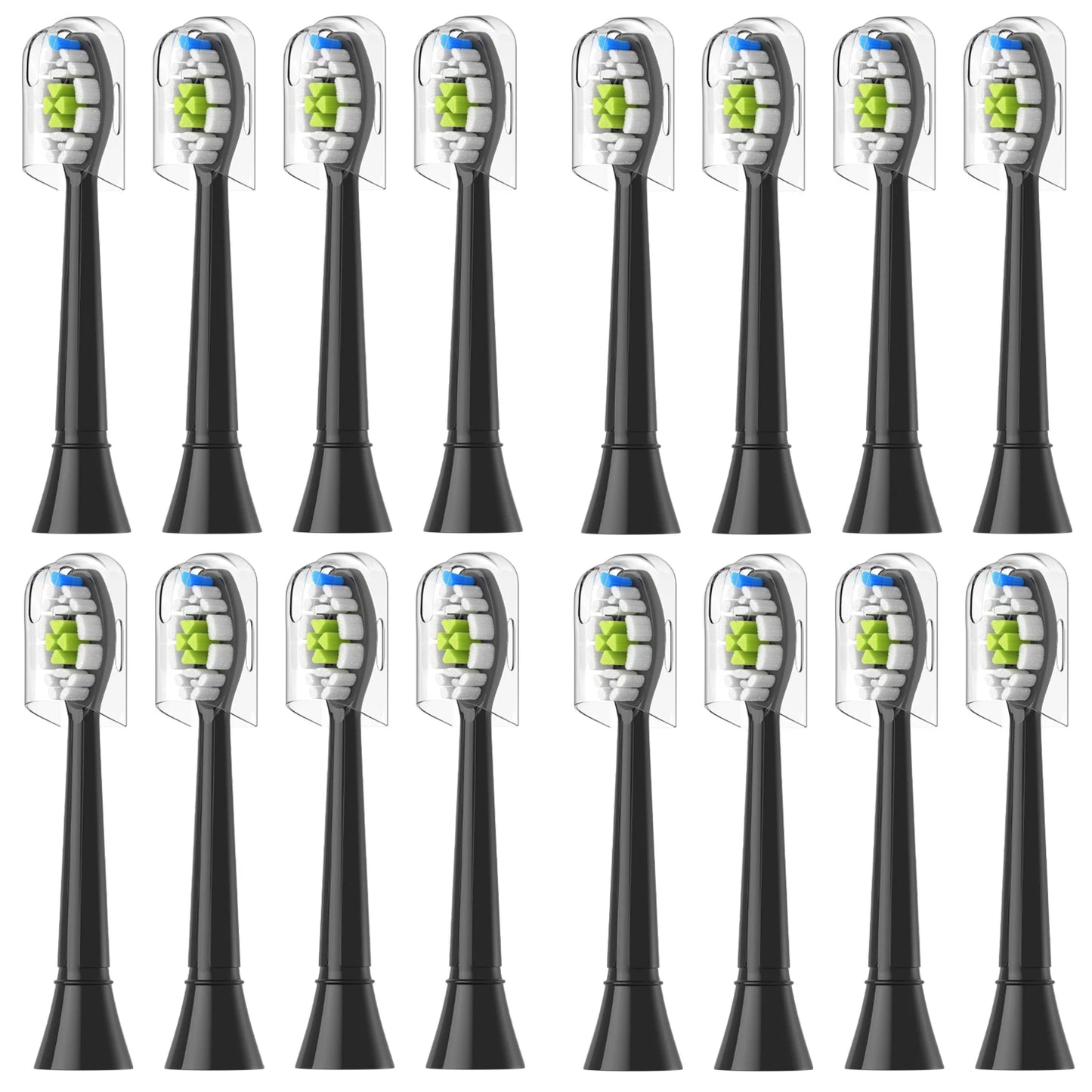 Sanfte - gründliche Reinigung: 4/8/12/16 Zahnbürstenköpfe kompatibel mit Sonicare