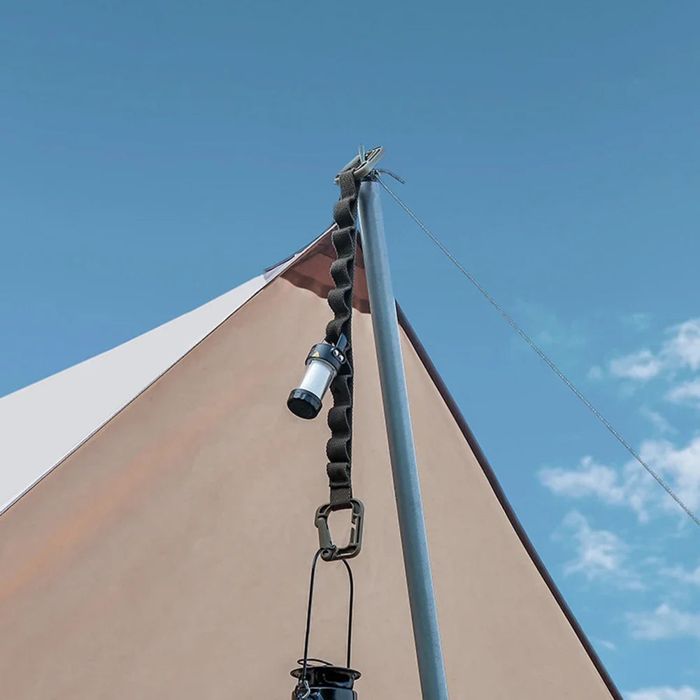 Multi-Clip Camping Wäscheleine mit 5 10 oder 18 Aufhängeringen Strap