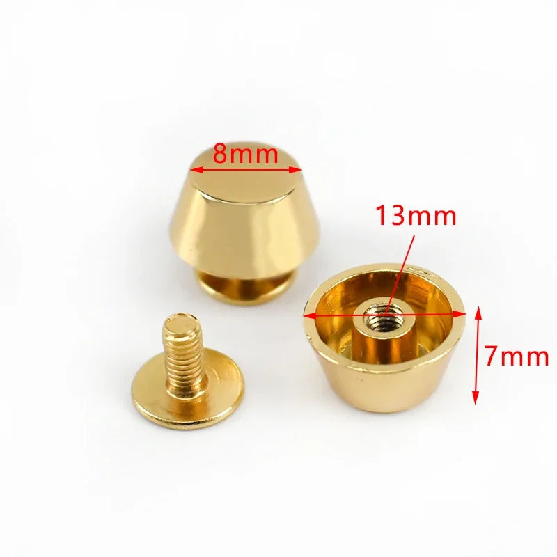 Metall Nieten Set Gold 10 20 30 Stück für Taschen DIY Lederhandwerk