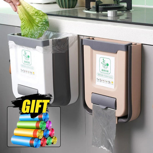 Faltbarer Wand-Mülleimer für Küche und Schrank zur platzsparenden Aufbewahrung