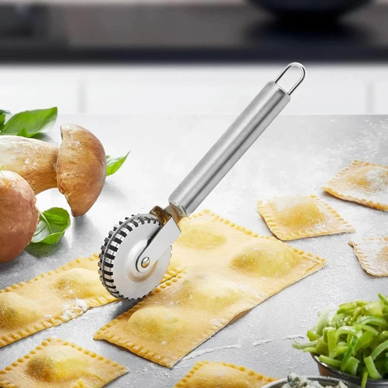 Edelstahl Teigschneider - Präger – Backen, Ravioli - Gebäck perfekt formen