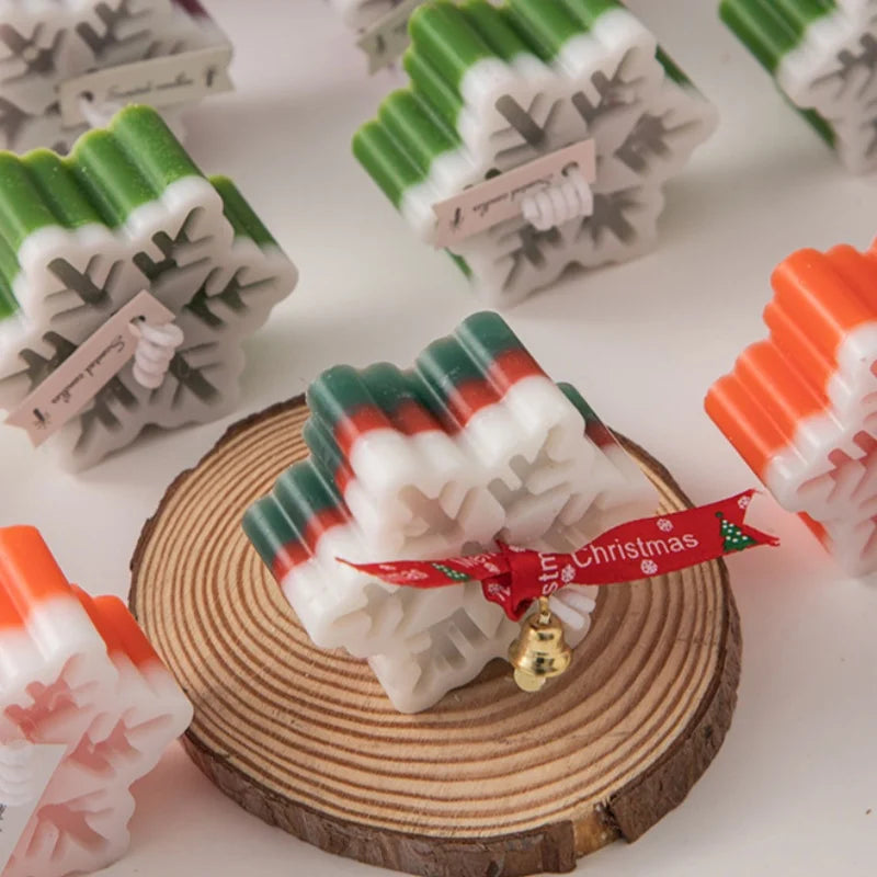 Weihnachts Schneeflocke Aromatherapie Kerze mit romantischer Atmosphäre