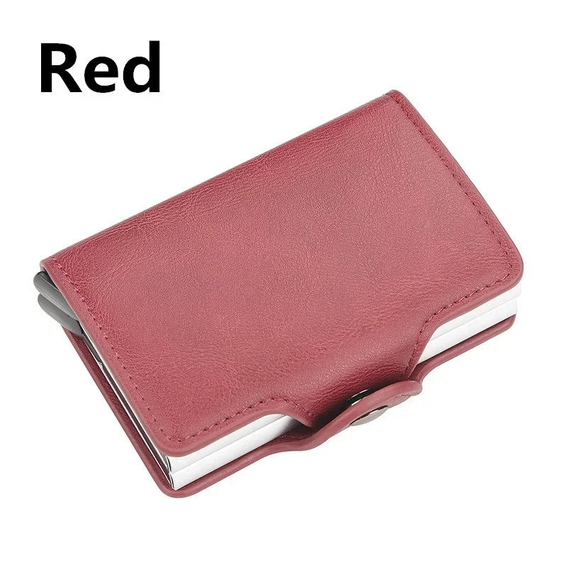 Sichere RFID-Box aus Aluminium - PU-Leder für 12 Karten – elegant - kompakt