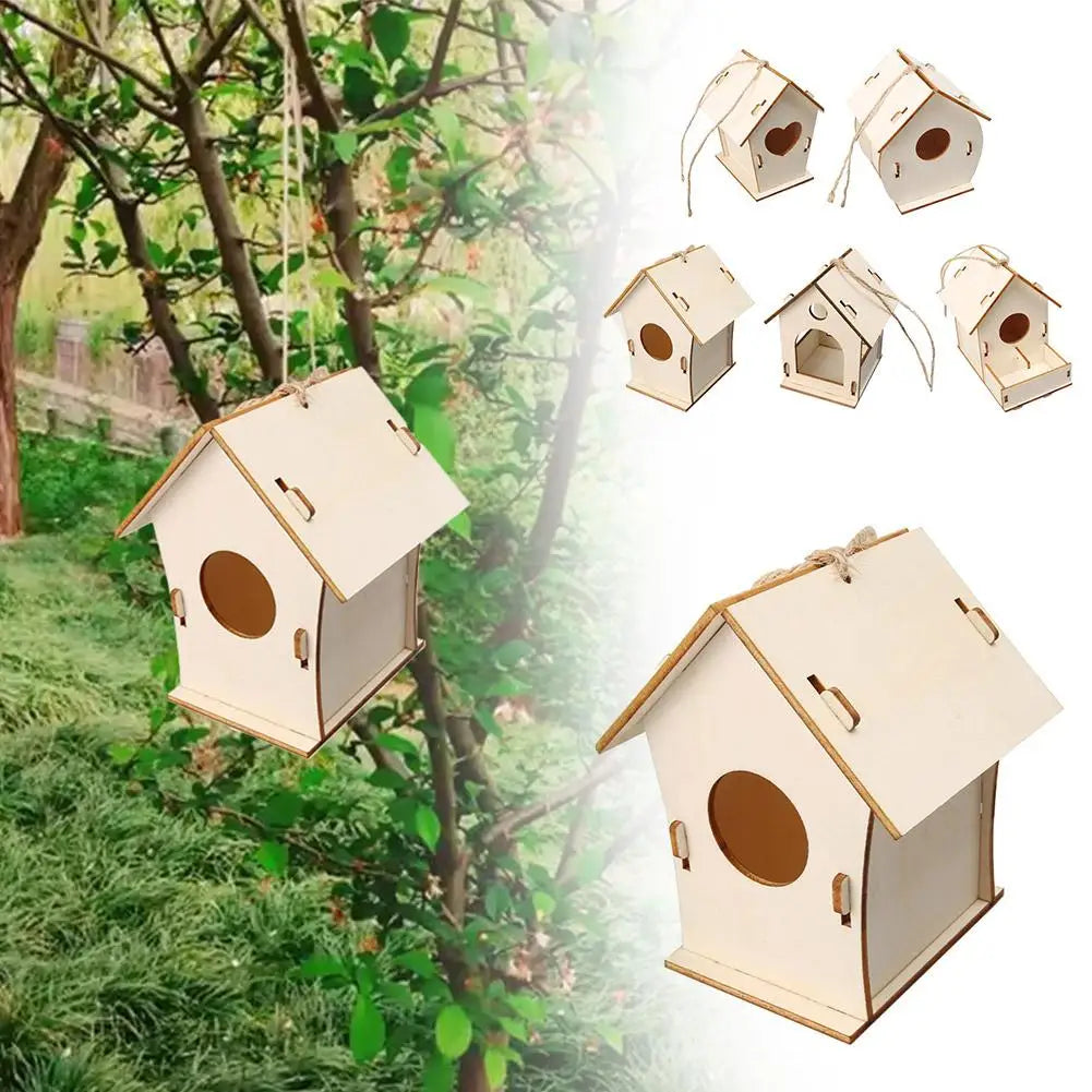 DIY Holz Vogelnest für Garten - Hängend - Naturfreundlich
