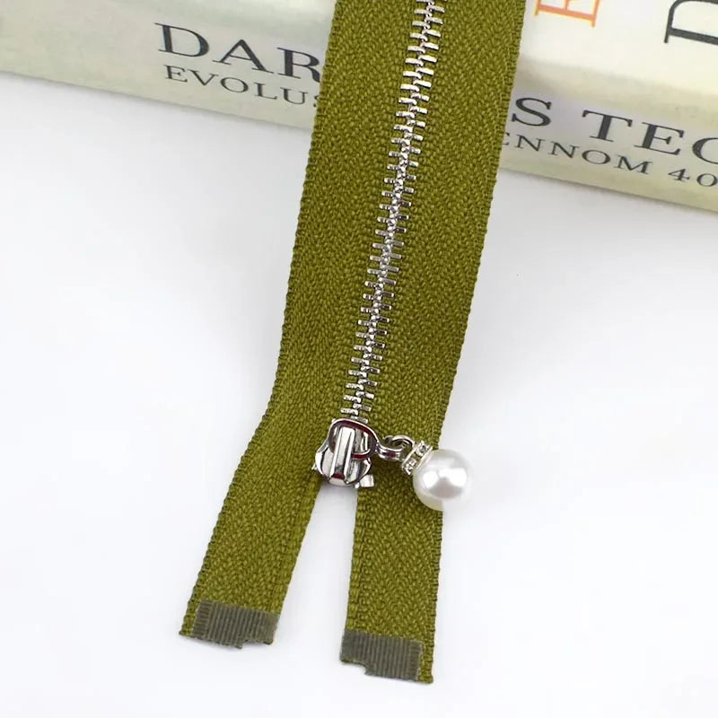 5er Set Metall Reissverschluesse offen 12-70 cm ideal fuer Taschen